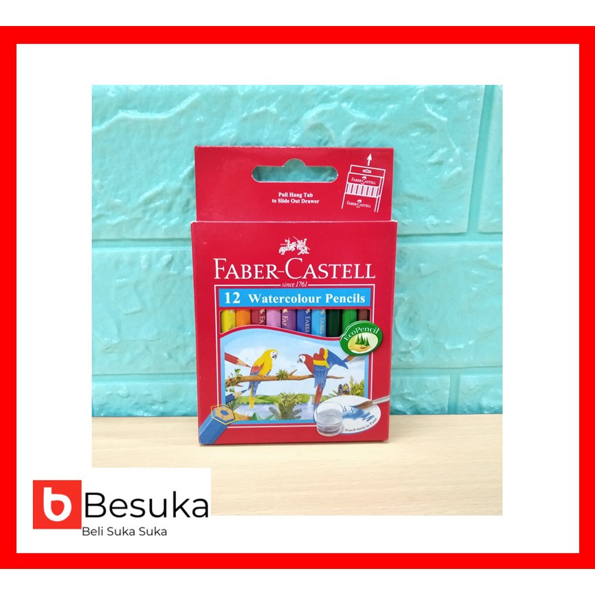 

FABER CASTELL WATERCOLOUR PARROT 12S