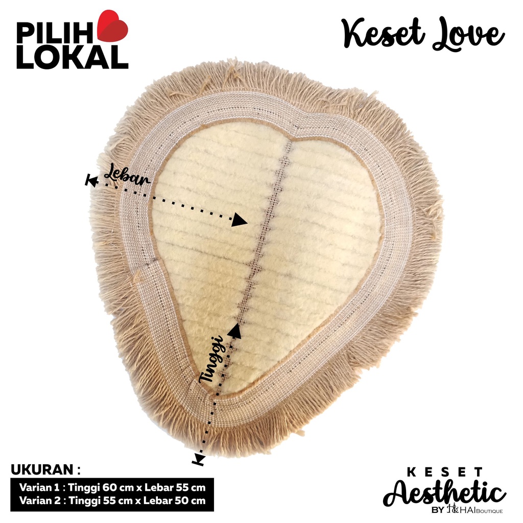 Keset Bentuk Love - Keset Kaki Bentuk Hati - Kesed Kamar Mandi Menyerap Air - Keset Lantai Rumah Tebal - Kesed dapur - Keset Kamar Tidur - Keset Kamar - Keset Aesthetic - Keset Kaki Dapur - Dekorasi Kamar Tidur - Keset Lantai - Keset WC Toilet Rumbay Rami