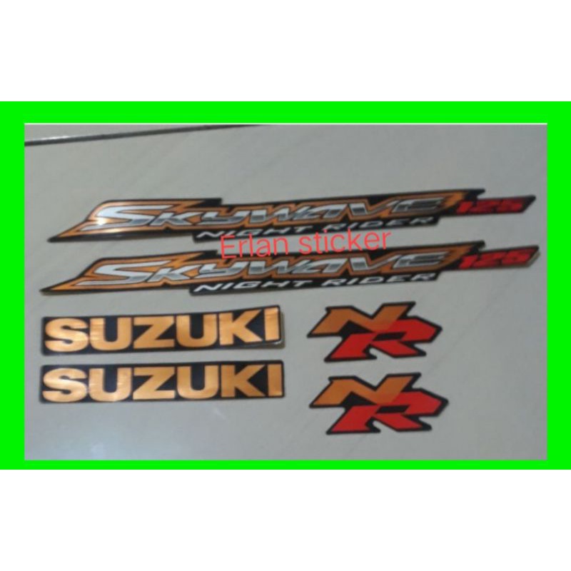 STIKER STRIPING / LIS LES POLET MOTOR SUZUKI SKYWAVE 125