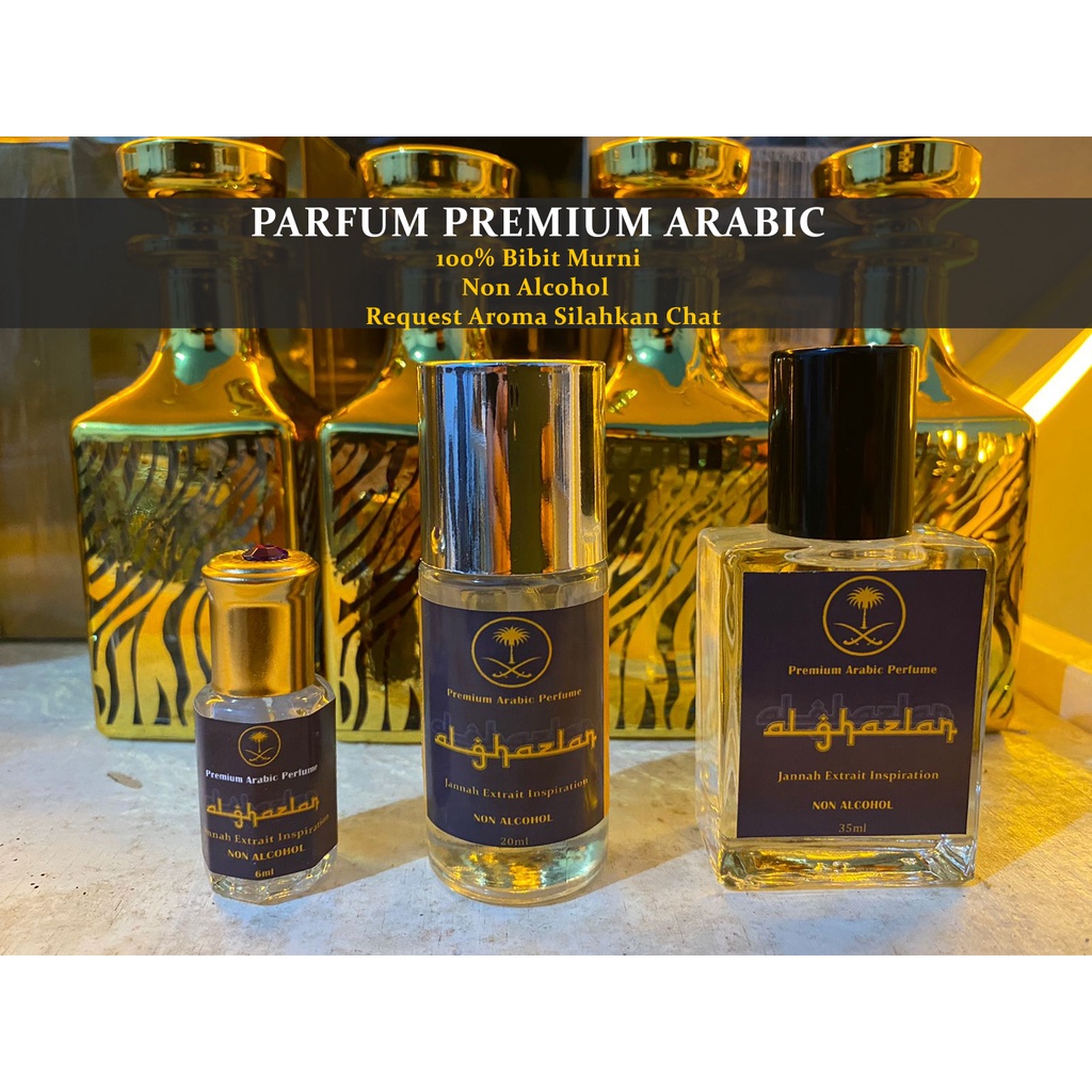 Parfum Timur Tengah Minyak Wangi Non Alkohol Aroma Oriental Khas Oud Arab Pria Wanita Farfum Timur tengah Asli lembut oud