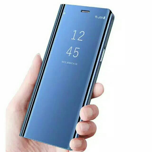 Terbaru !!! Clear view cover standing casing samsung A10S 2019