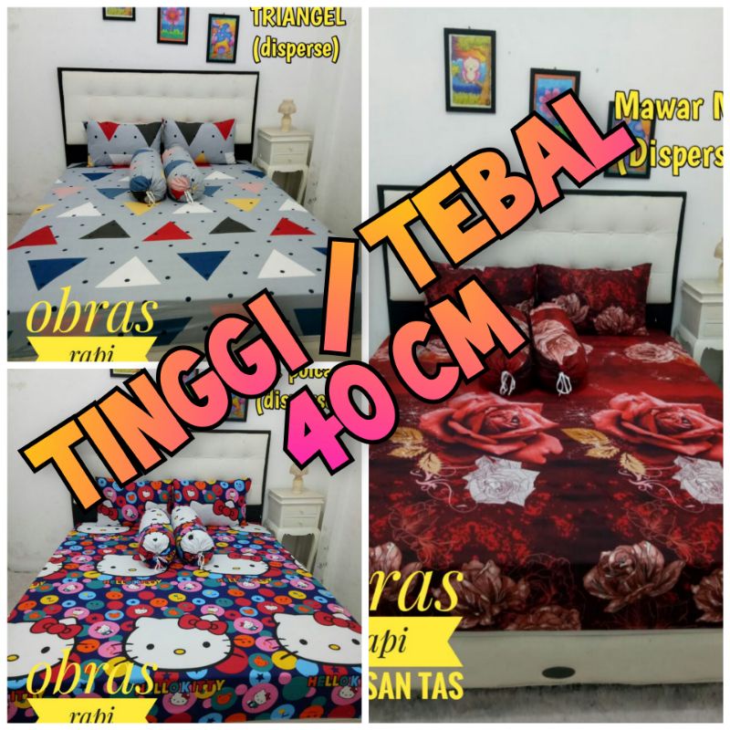 sprei tinggi 30-40 cm SPREI HOMEMADE