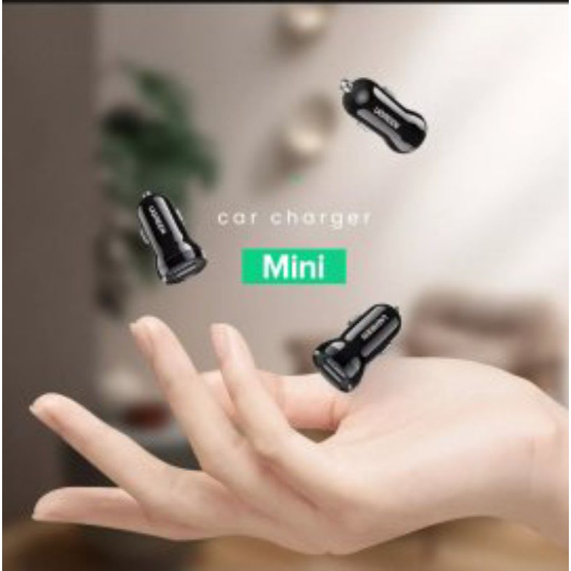 Ugreen Car Charger Mini 2.4A Original - Car Charger Ugreen Universal untuk Motor Mobil