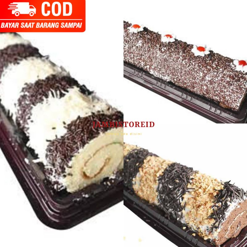 (JAMBISTOREID) JAMBI LANGSUNG KIRIM Roll Cake Saimen Kue Lapis Nanas Meses Kacang Coklat Keju Mesis 