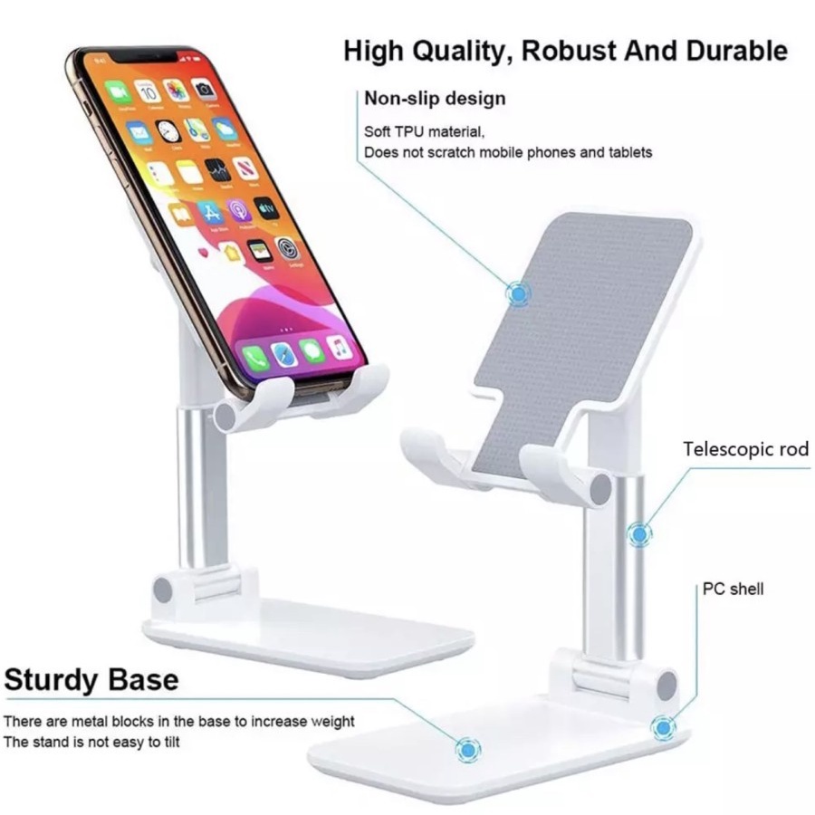 FOLDING DESKTOP HD-23 PHONE STAND HOLDER UNIVERSAL DUDUKAN HANDPHONE JRW0025