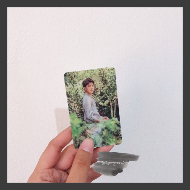 EXO SEHUN NATURE REPUBLIC LENTICULAR PHOTOCARD