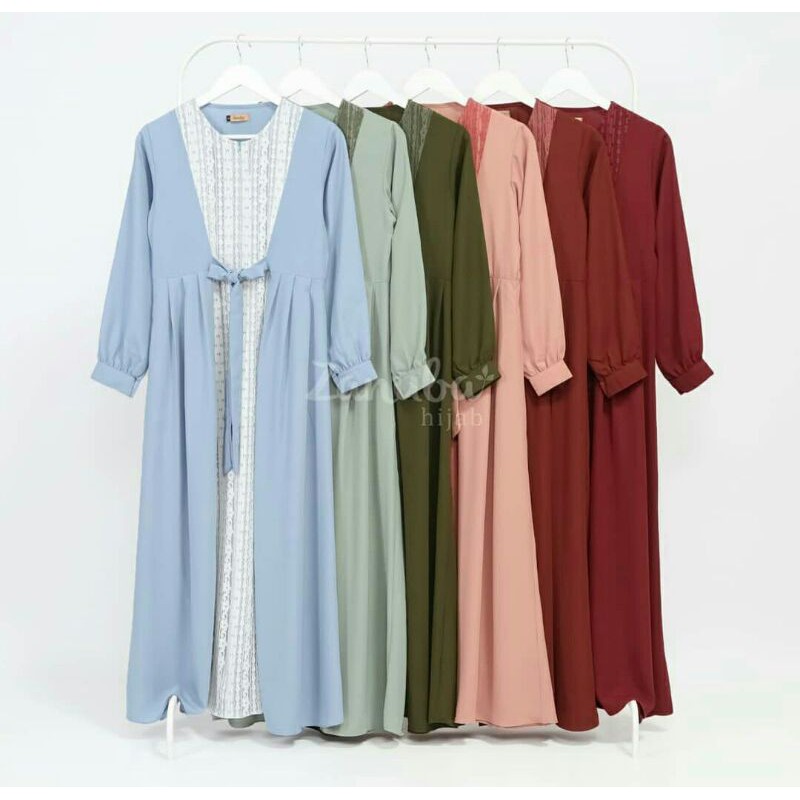 Raya series zanuba / gamis lebaran / gamis brukat