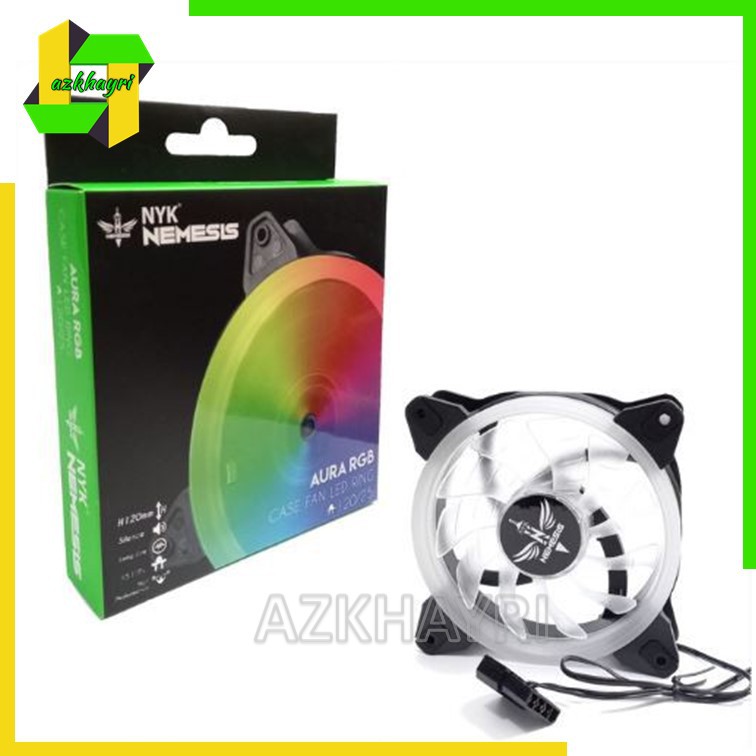 NYK Aura RGB Fan Casing 12Cm Silent  CPU Cooler 120 mm Kipas