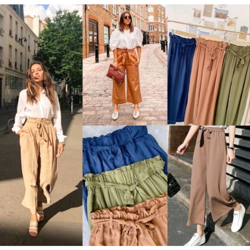 Hm cullotes with tie belt