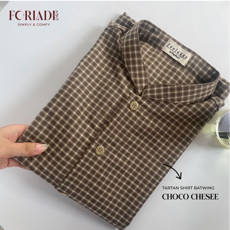 TARTAN SHIRT BATWING | KEMEJA KOTAK-KOTAK TEBAL &amp; GA TERAWANG