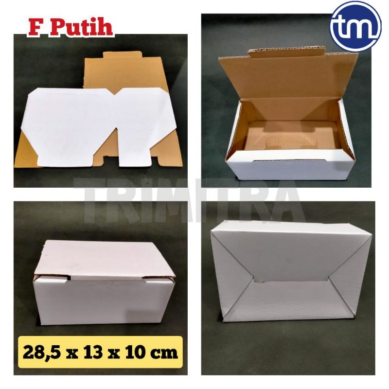 

KOTAK KARDUS F PUTIH COKLAT POLOS KARTON BOX PACKING CORRUGATED TEBAL