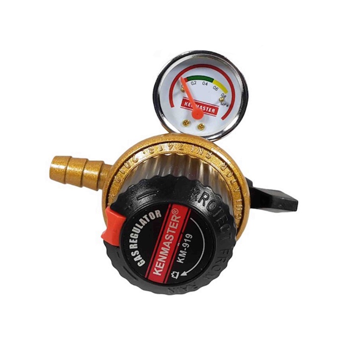 Kepala Regulator Gas High Pressure + Meter Kenmaster Kepala Lpj km- 919