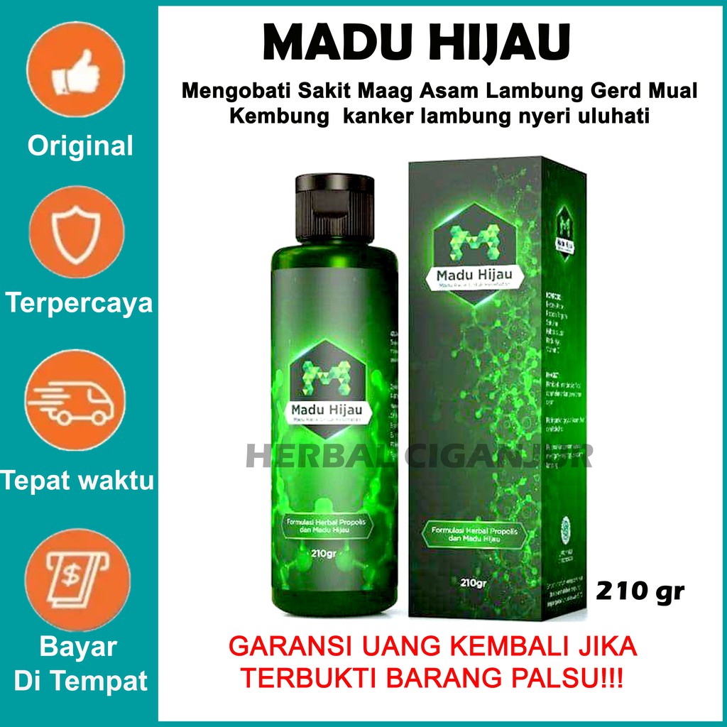 Madu Ijo Madu Hijau M Herbal Asam Lambung Maag Madu Hijau herbal lambung Asli 100% Gerd Axienty, Maag Kronis, Luka Radang Lambung