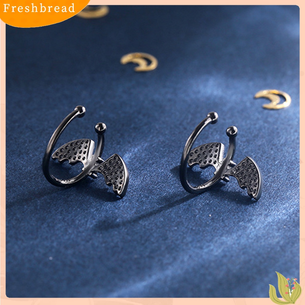 Terlaris Fashion Women Clip on Earrings Bat Style No Piercing Ear Cuff Jewelry Gifts