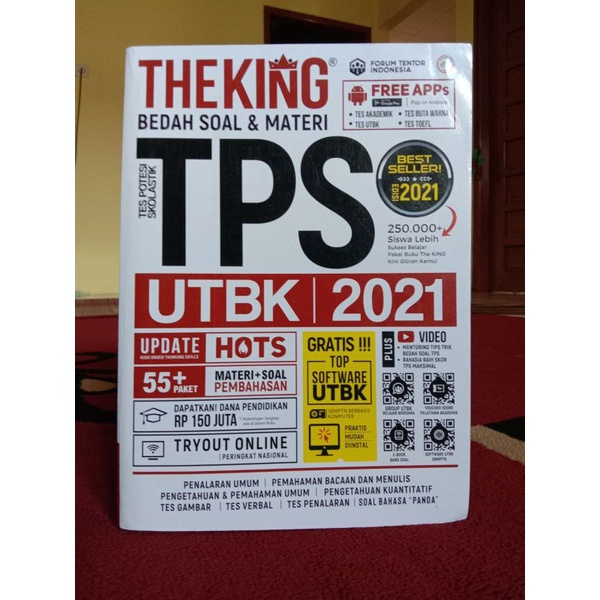 

PRELOVED BUKU THE KING SBMPTN SOSHUM 2021 & THE KING TPS 2021 + free sks kuning (IPS)