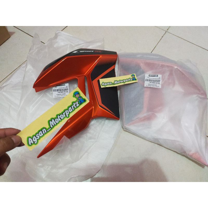 Cover tangki shroud z250 sl orange original Kawasaki