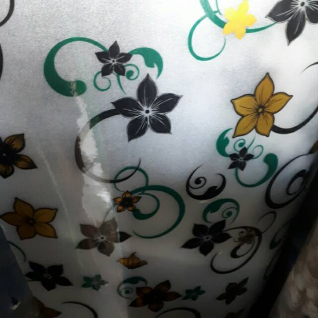 Fiber pagar / fiber penutup pagar motif bunga