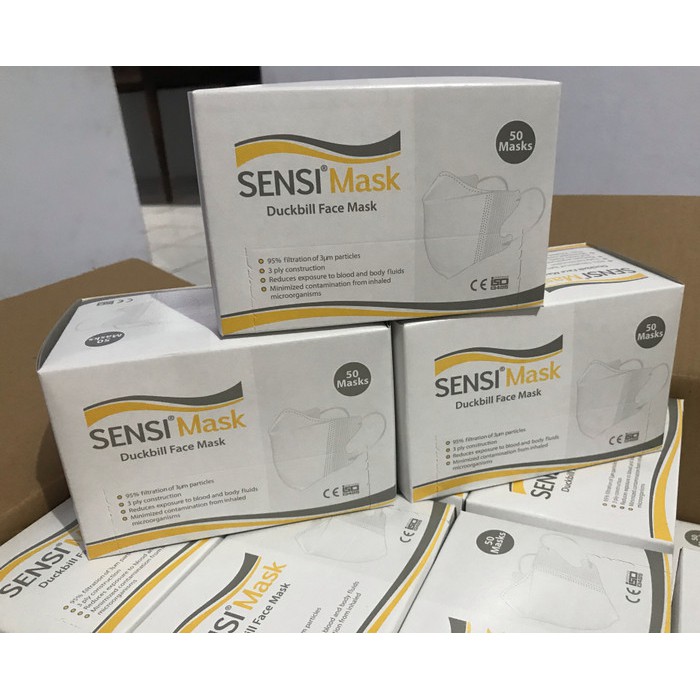 Jual Masker Sensi Duckbill Isi Sensi Duckbill Isi Dan Kemasan Sachet Isi Shopee