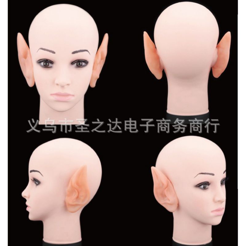 EAR ELF SILICONE LATEX TELINGA PALSU PANJANG ELF COSPLAY KUPING MAINAN