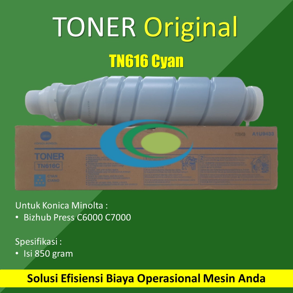 Toner TN616 Cyan Konica Minolta Bizhub Press C6000/C7000