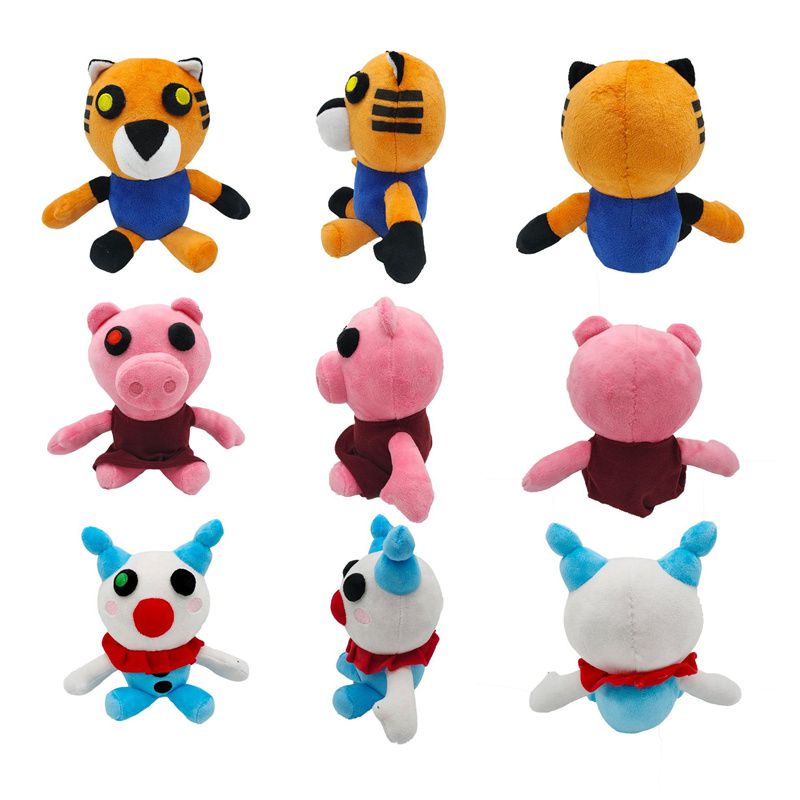 Plush Piggy Roblox Mainan Tiger Clown Boneka Plushee Lembut Boneka Penggemar Anak Hadiah