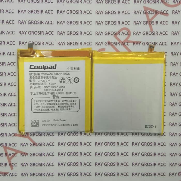 Baterai Original COOLPAD E571 IVVI K2 K2-01 Y72 921 CPLD374 CPLD-374