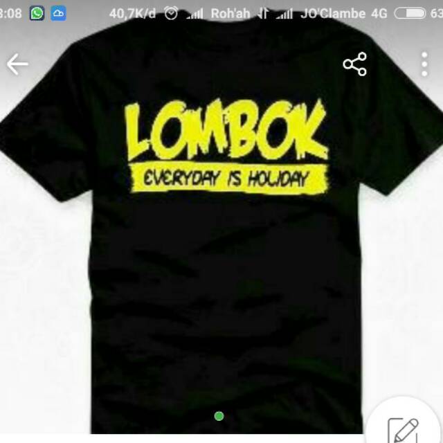 T-shirt.kaos.baju.Lombok