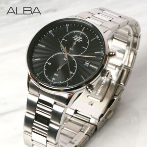 [ PROMO ] Jam Tangan Pria Alba AW4003 AW4003X1 Stainless Steel Original Garansi Resmi