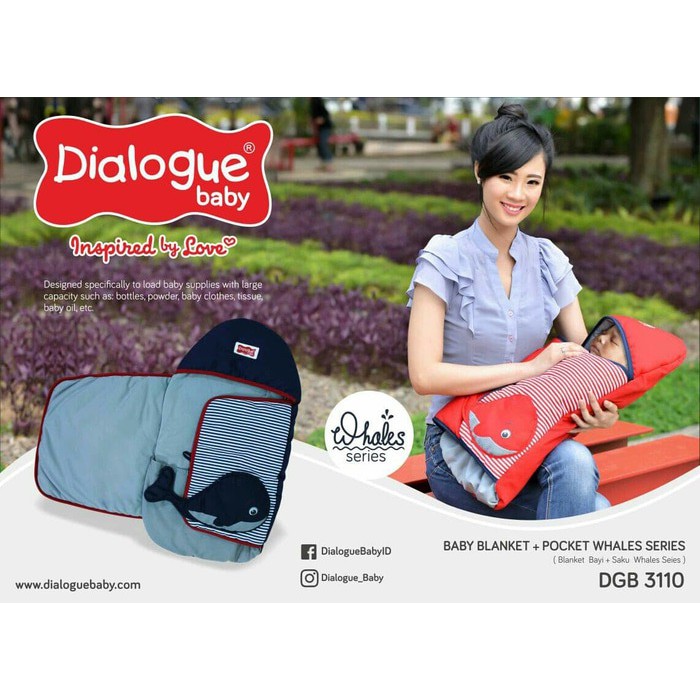 Selimut Bayi Dialogue Whales Series DGB 3110