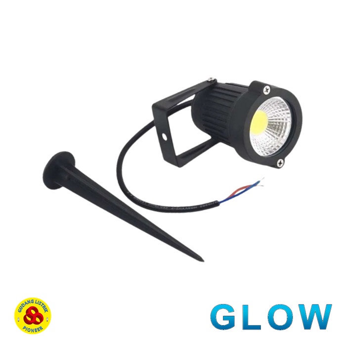 LED Garden Lamp 5W Putih Tancap 220V LED Sorot 5 Watt Spike CDL GLOW