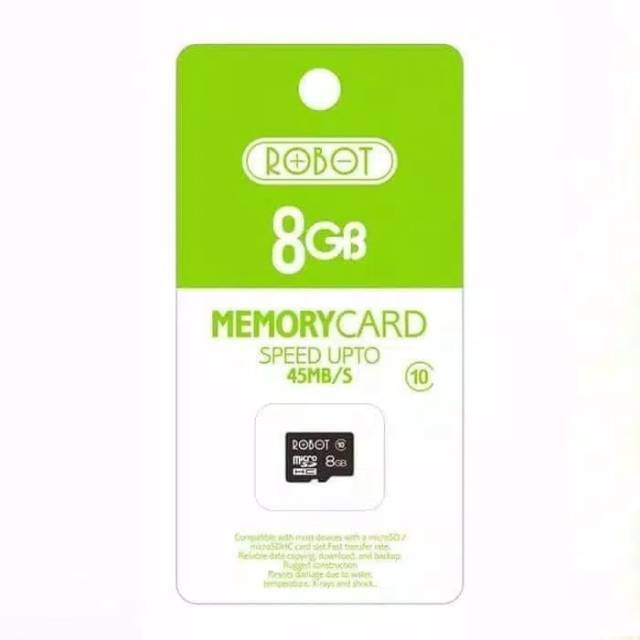 ORIGINAL Robot Memory Card 8GB Kelas 10 Micro SD TF Card