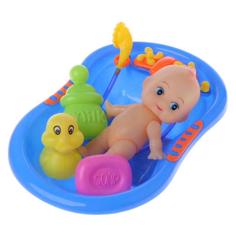 Mary 1Pack/5Pieces Pool &amp; Water Toy Mainan Mandi Interaktif Hadiah Musim Panas Liburan Pantai Mengambang Set Untuk Balita Bayi1