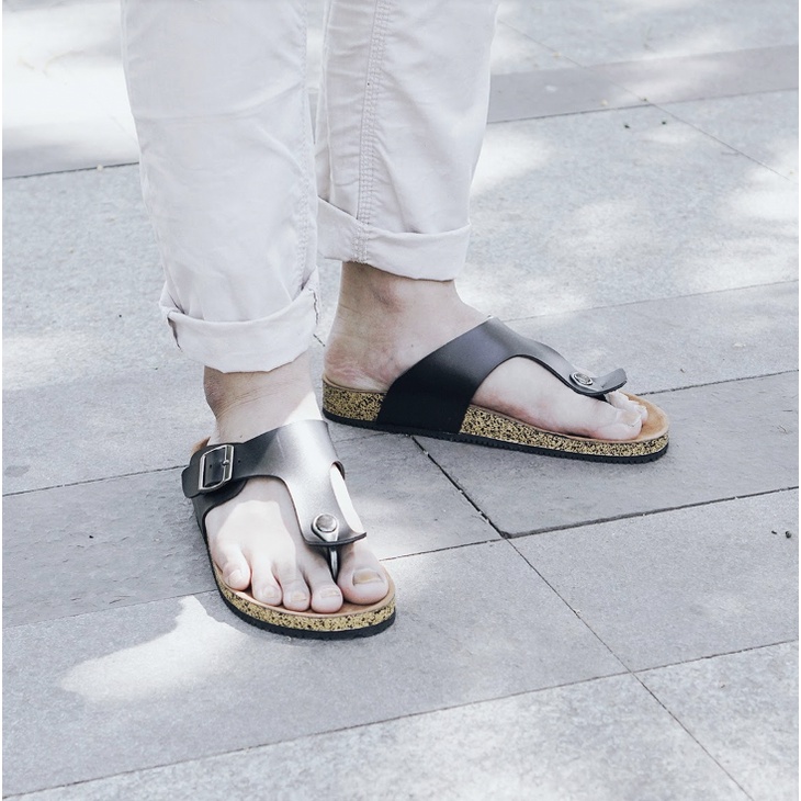 LEXON BLACK | ManNeedMe x Lvnatica | Sandal Casual Pria Sendal Tali Original