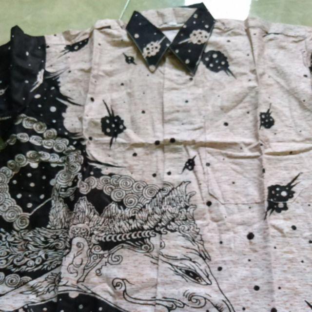 Batik Pria | Kemeja Batik Pekalongan Hitam Manis Grosir Batik Murah Halus Pakain Pria Batik Ozila