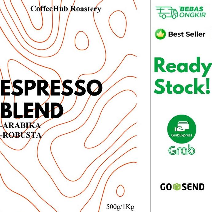 

[ COD ] Biji Kopi 1kg/500g ESPRESSO BLEND 50/50 bahan es kopi susu Murah! BERMUTU Kode 484