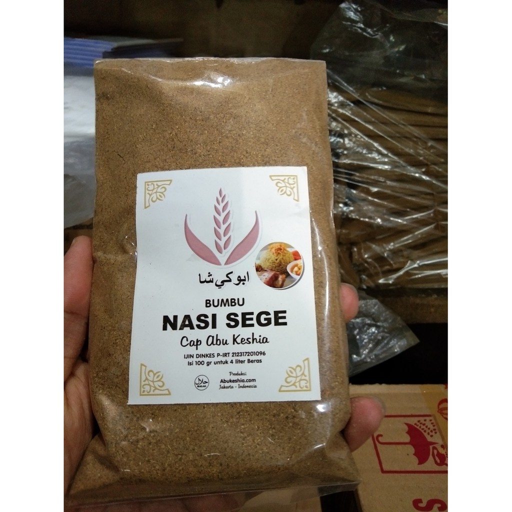 

Bumbu Racikan Turun Temurun Nasi Sege Cap Abu Keshia isi 100 gram yang berasa banget rempahnya