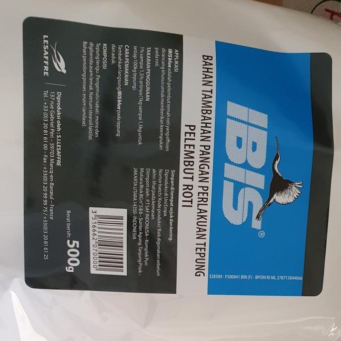 

Ibis Blue SAF 500gr/pelembut roti NEW Kode 45