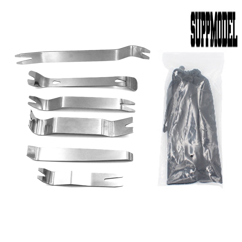 6pcs / Set Alat Pembuka Trim Audio Mobil Bahan Stainless Steel