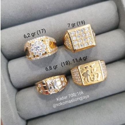 Cin-cin Pria Emas Kadar 700/16k