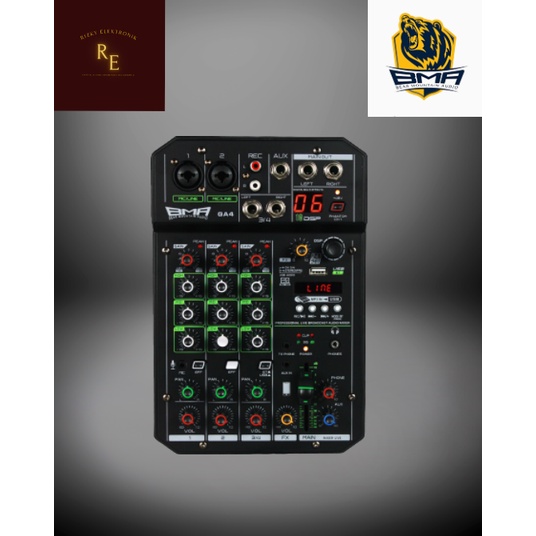 MINI MIXER BMA GA4 / MIXER 4 CHANNEL