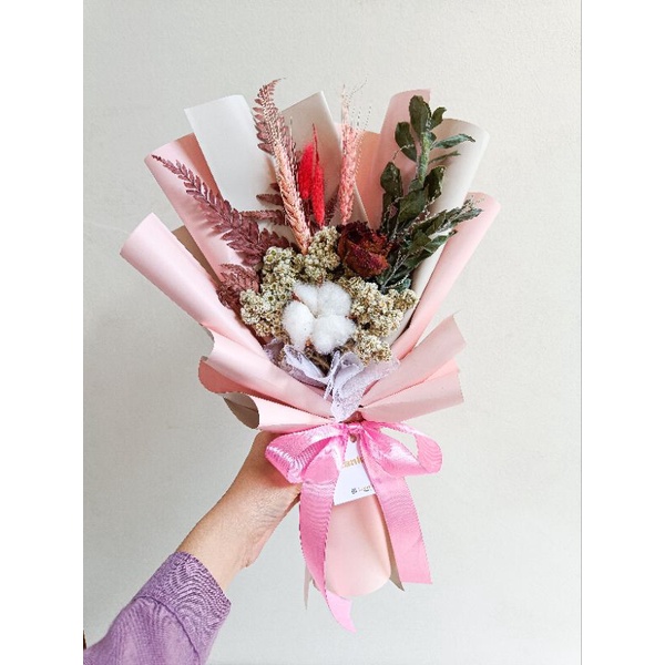 buket wisuda/buket graduation/kado wisuda/buket bunga kering/buket ulang tahun