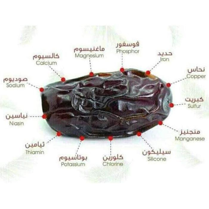 

Kurma Ajwa Al-Madina Premium 1Kg / Kurma Nabi / Kurma Ajwa Original