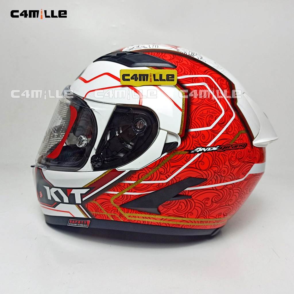 HELM KYT FALCON FR ANDI GILANG DOUBLE VISOR FULL FACE