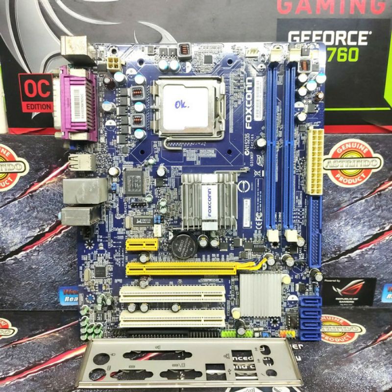 Motherboard Intel G31 Foxconn Socket LGA 775 Slot Memory RAM DDr2