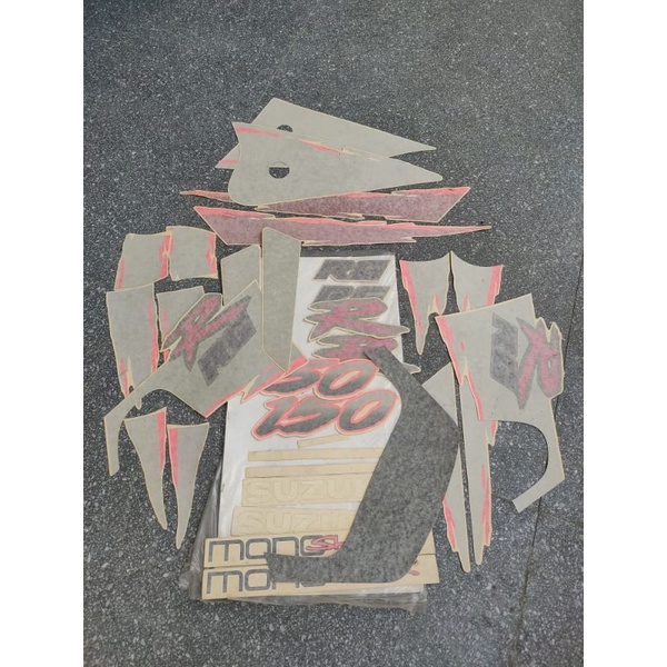 Sticker Decal Suzuki RGR Jumbo Pink Magenta New Ori Set