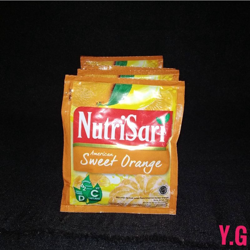 

10 pcs Nutrisari renceng Rasa American sweet Orange