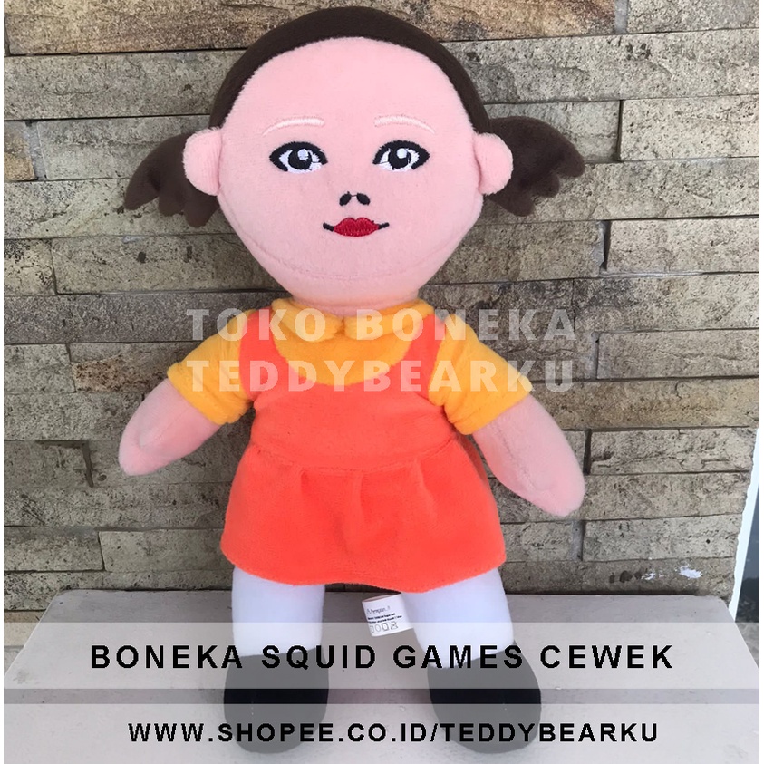 TERMURAH! BONEKA SQUID GAME CEWEK Mugunghwa kochi pieotsumnida LARGE PRODUSEN LANGSUNG KOREAN DRAMA NETFLIX VIRAL