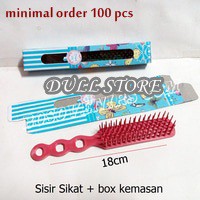 

Souvenir pernikahan SOVENIR SOFENIR Sisir Sikat + Paper Box Kemasan