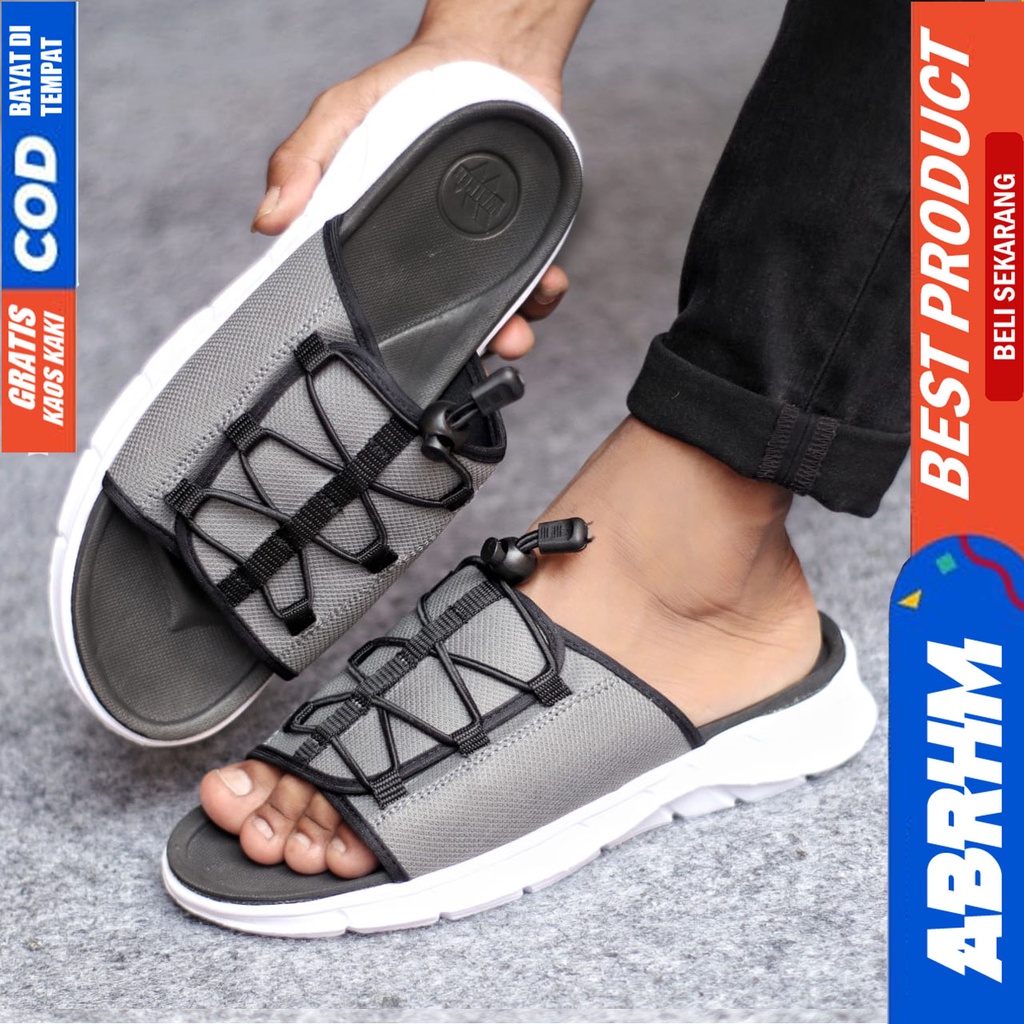 ABRHM SHOKA Sandal Slide Pria Sendal Slop Terbaru Distro