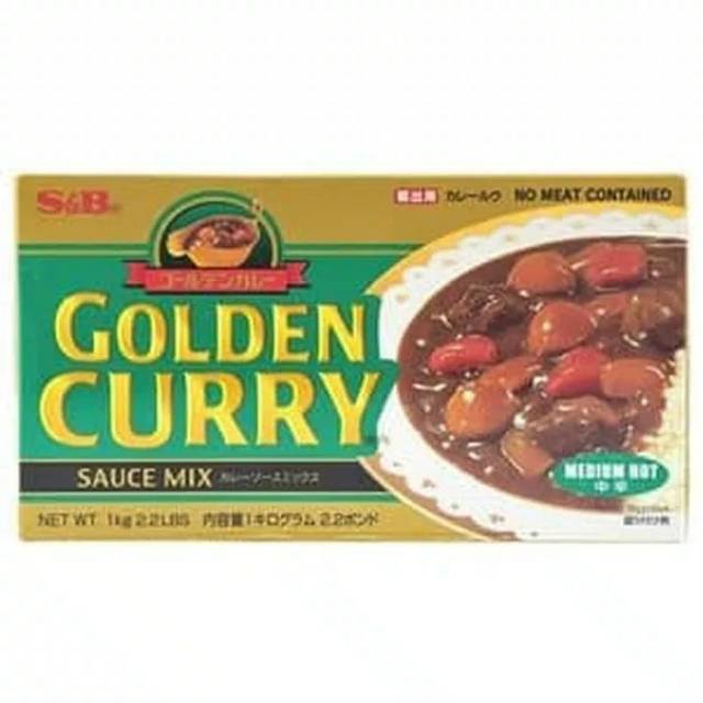 

s&b golden curry medium hot 1kg bumbu kari jepang